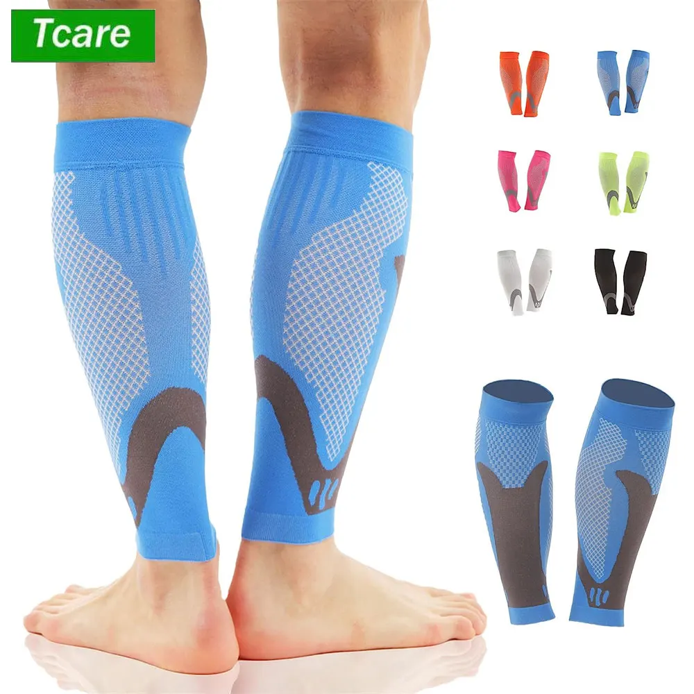 Compression Sleeve Calf - 1 คู่ลูกวัวการบีบอัดแขน,Shin Splints สนับสนุนขา Cramp Relief,เส้นเลือดขอด,บาสเกตบอล,ท่องเที่ยว,วิ่ง,กีฬา,ทํางาน