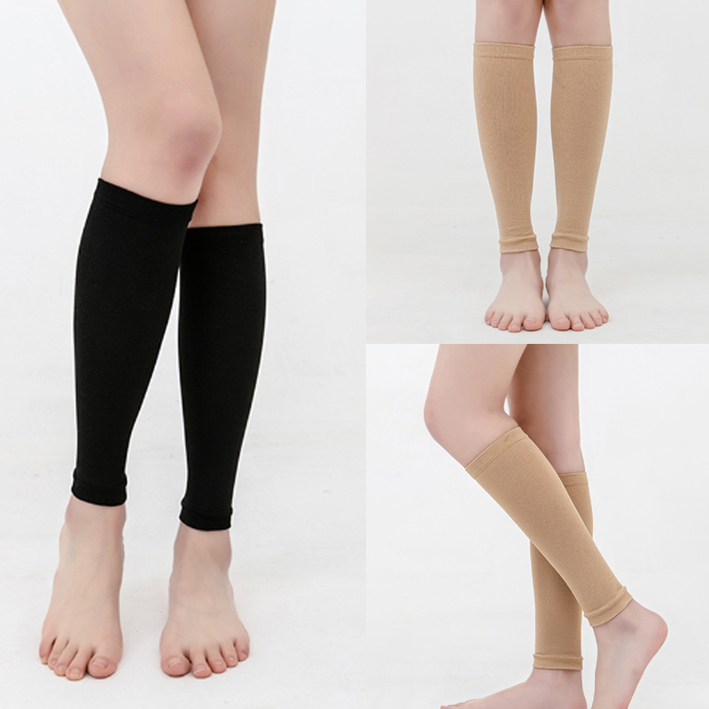 Compression Sleeve Calf - ถุงน่องรัดน่องสำหรับผู้หญิงและผู้ชาย รักษาเส้นเลือดขอด ถุงน่องกระชับรูปร่างแบบแรงกดทับขั้นบันได รุ่นใหม่