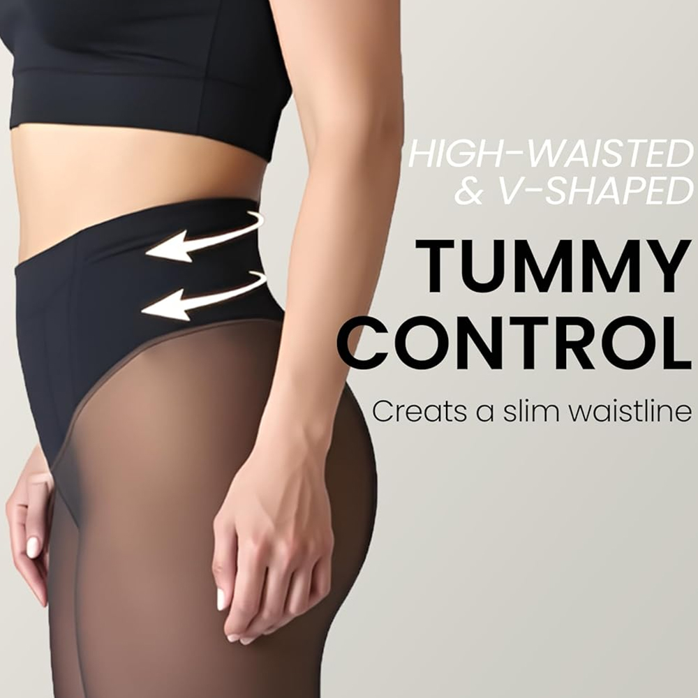 กางเกงเลกกิ้งบุขนแกะแบบไร้ตะเข - Tights Pantyhose Sheer บทวิจารณ์และราคา