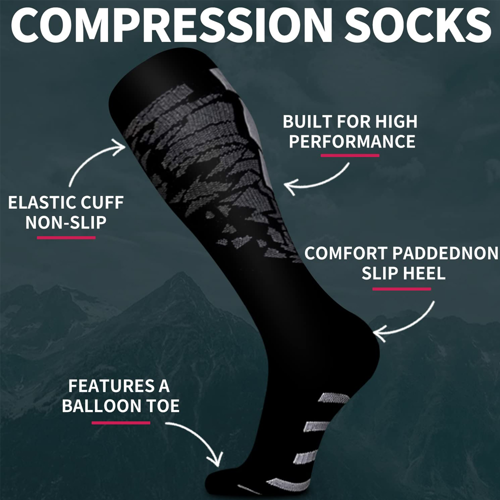 ถุงเท้ารัดกล้ามเนื้อ 1 คู่ สำห - Compression Sleeve Calf บทวิจารณ์และราคา
