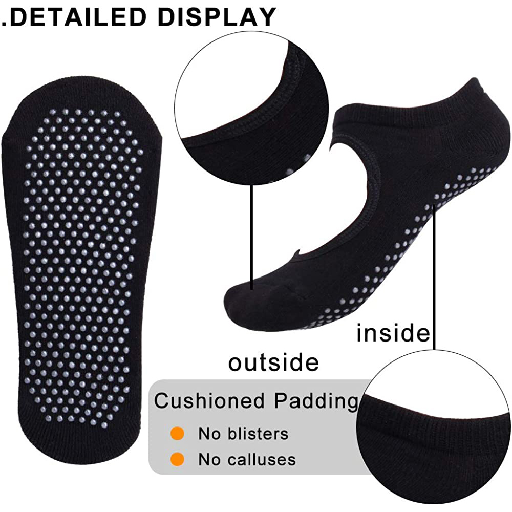 Backless Non-SLIP ฟิตเนสพิลาทิ - Grip Sock Yoga บทวิจารณ์และราคา