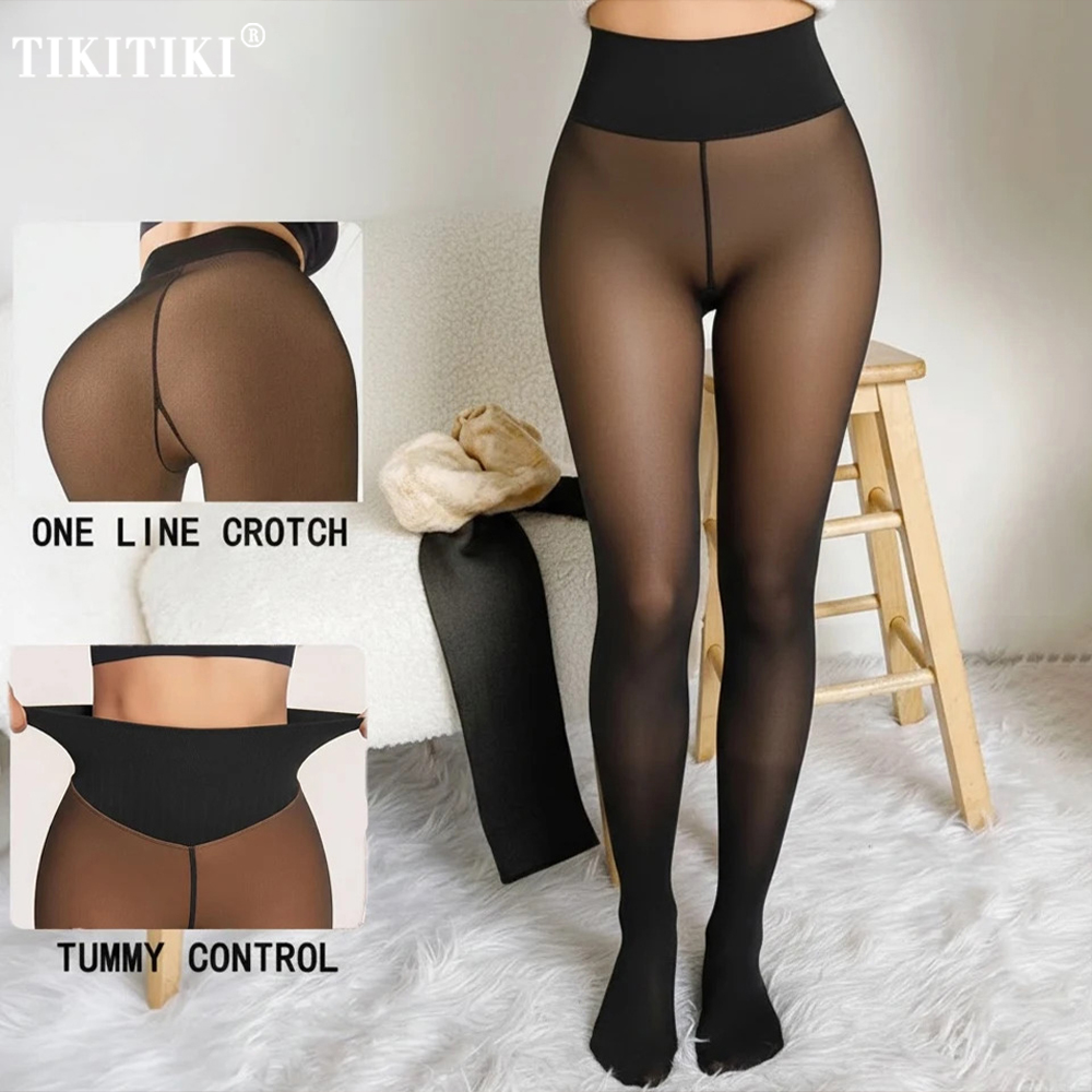 กางเกงเลกกิ้งบุขนแกะแบบไร้ตะเข - Tights Pantyhose Sheer บทวิจารณ์และราคา