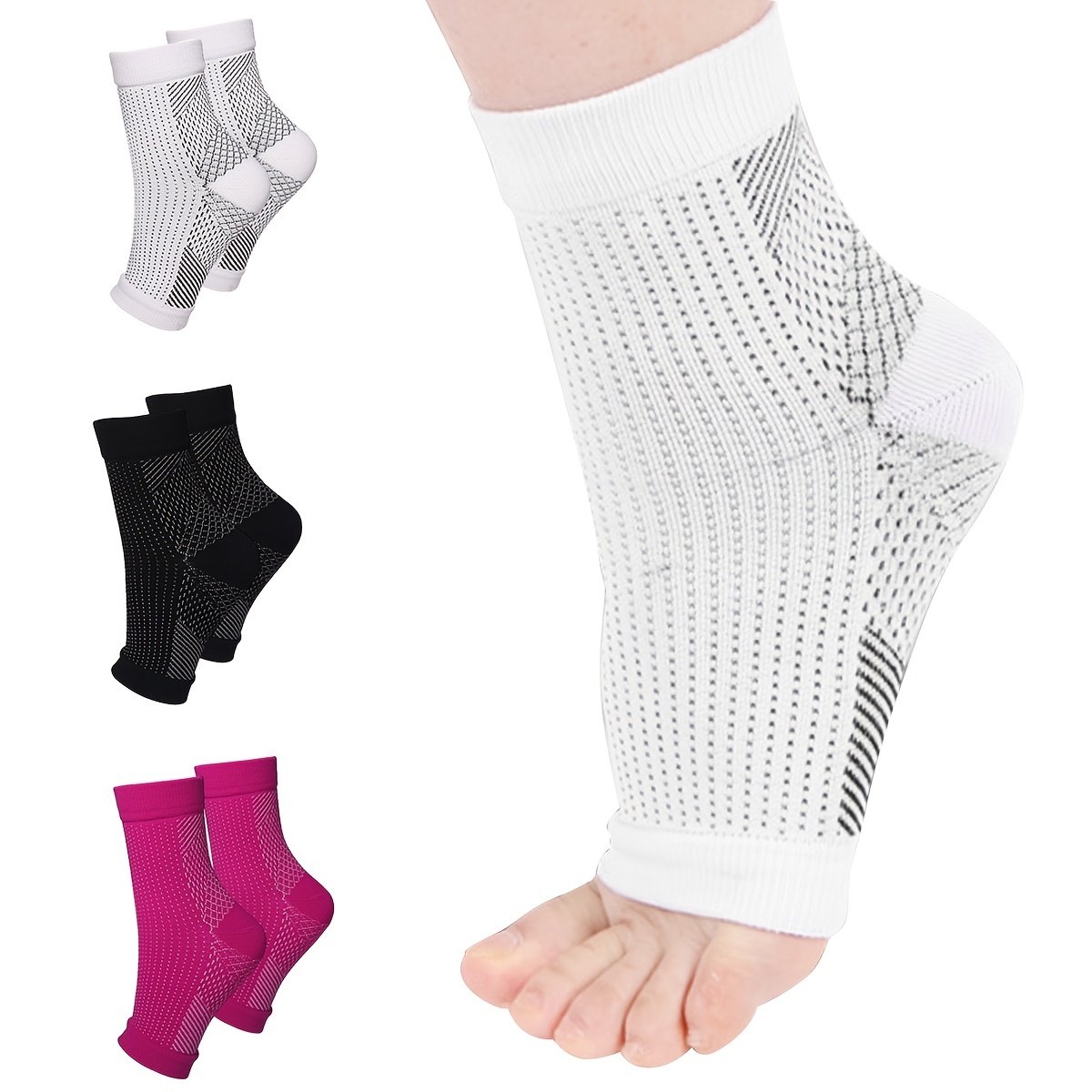 ถุงเท้าพยุงข้อเท้า ระบายอากาศ  - Ankle Brace Sock บทวิจารณ์และราคา
