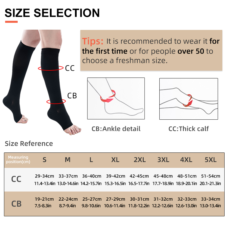 ถุงเท้าวิ่งกีฬา 2025 แรงกด 30- - Compression Sleeve Calf บทวิจารณ์และราคา