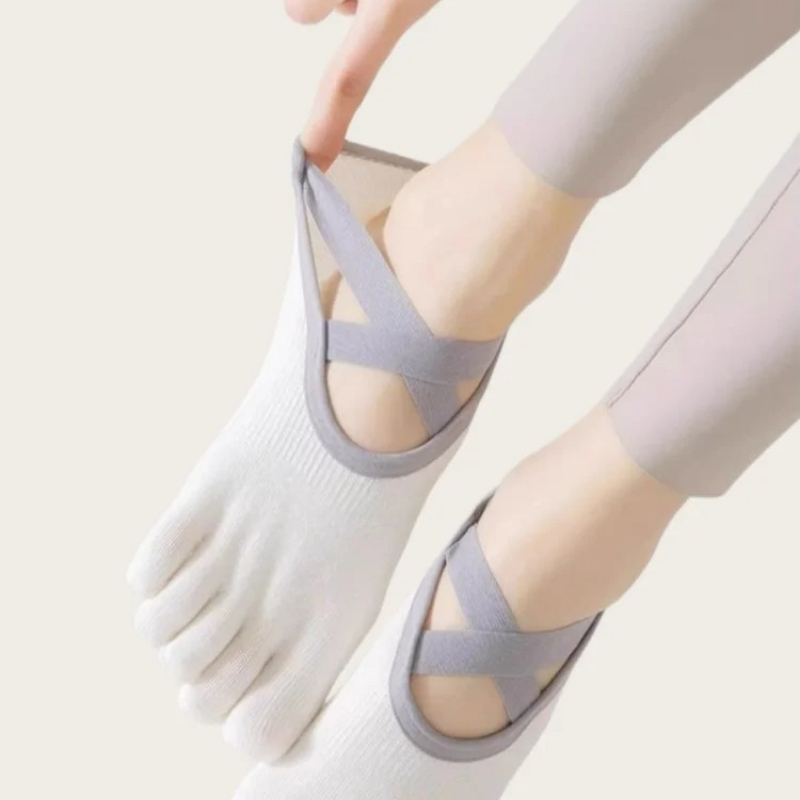 ถุงเท้าโยคะสำหรับผู้หญิง 1 คู่ - Toe Sock Split บทวิจารณ์และราคา
