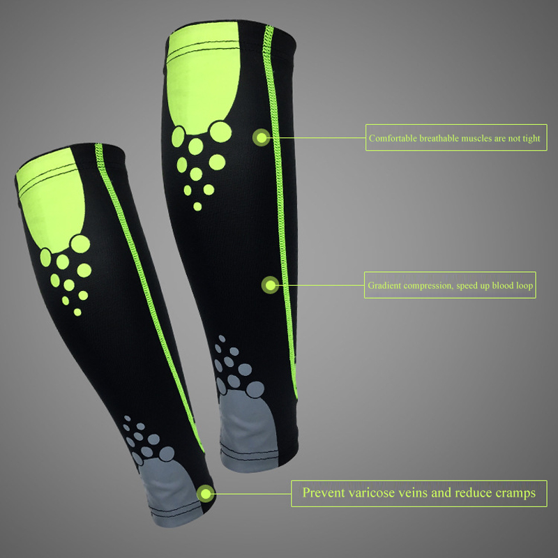 1ชิ้นน่องขาปลอกรัดสวมแขนถุงเท้ - Compression Sleeve Calf บทวิจารณ์และราคา