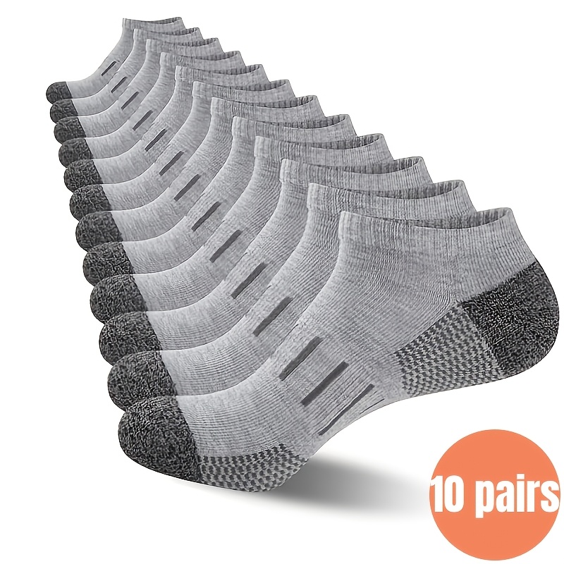 ถุงเท้าข้อสั้นผู้ชาย 10 คู่ ระ - Ankle Sock Low Cut บทวิจารณ์และราคา